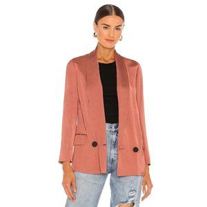ALLSAINTS Rafaella Satin Blazer in Redwood 0